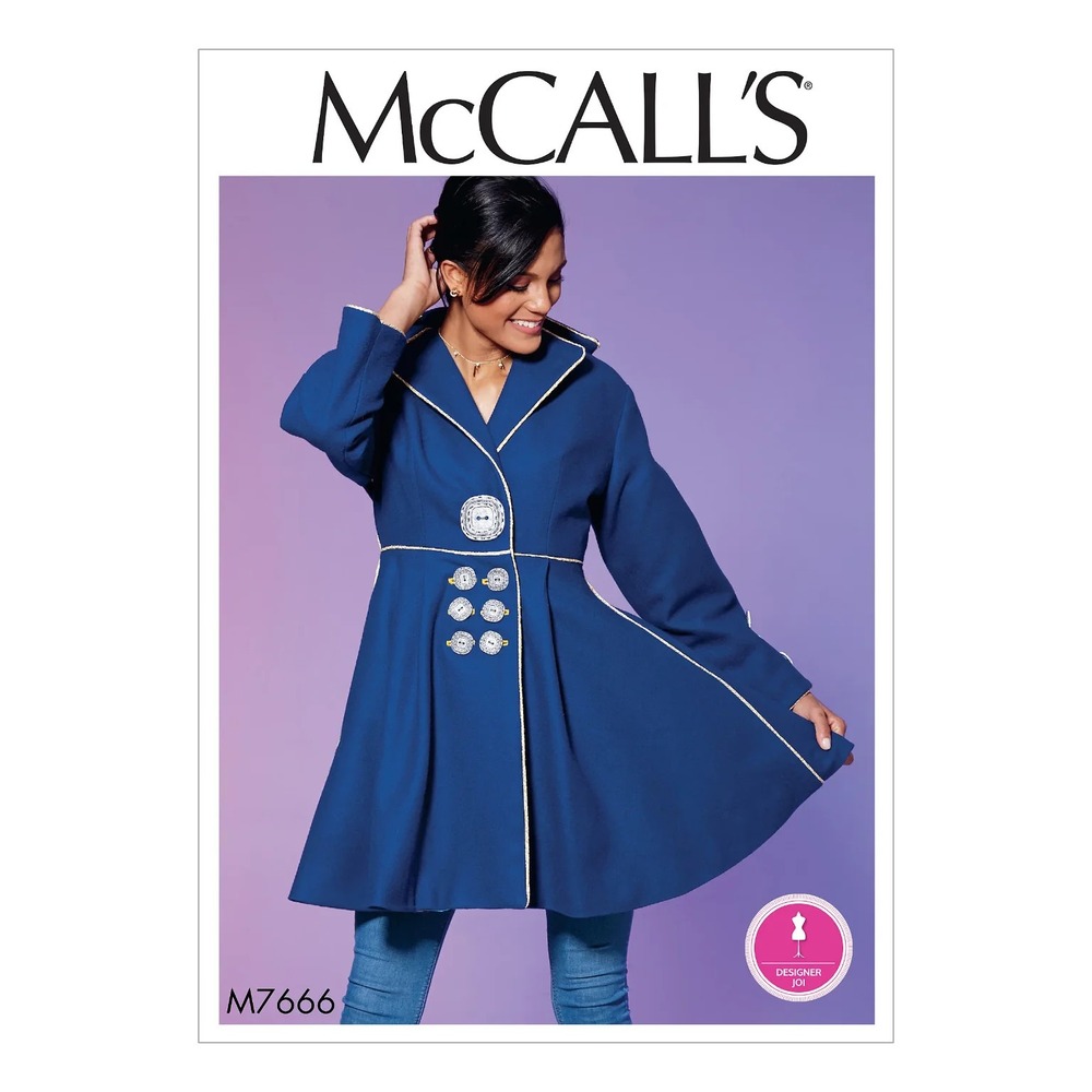 McCALL'S M7666 Misses' Coat Sewing Pattern Sizes 6-14 2017